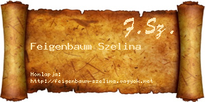 Feigenbaum Szelina névjegykártya